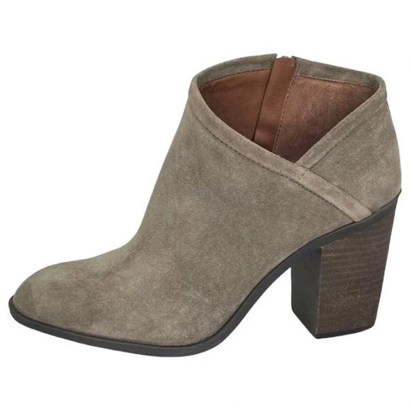 Lucky Brand Salza Brindle Suede Leather Womens Ankle Boots Size 11M - Picture 3 of 12